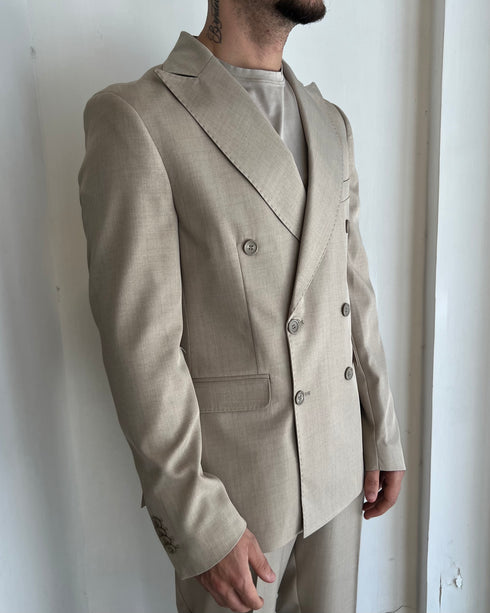 ABITO DOPPIOPETTO BEIGE