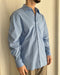 CAMICIA OVERSIZE IN COTONE -CELESTE