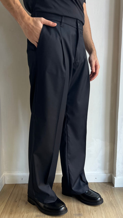PANTALONE FONDO AMPIO BLU