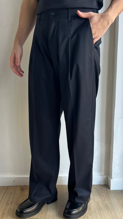 PANTALONE FONDO AMPIO BLU