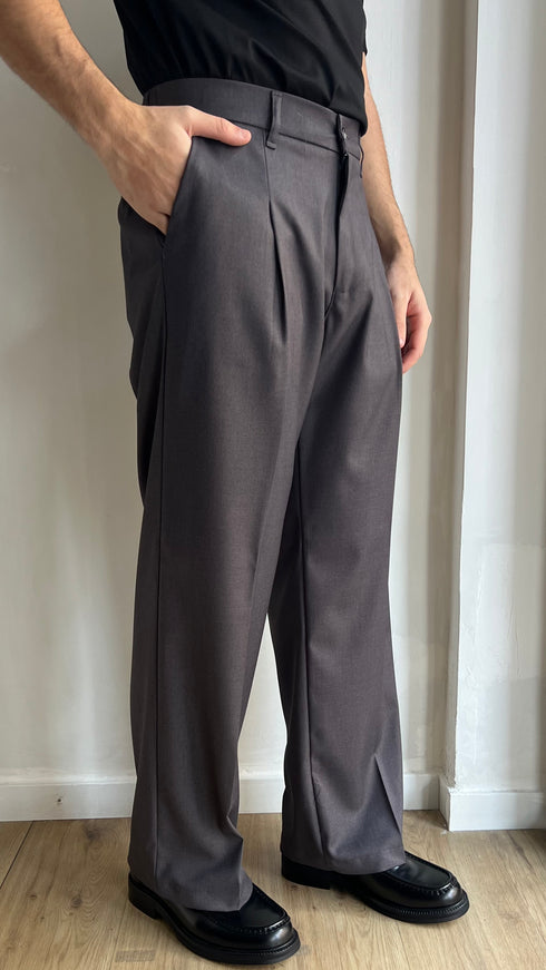 PANTALONE FONDO AMPIO GRIGIO